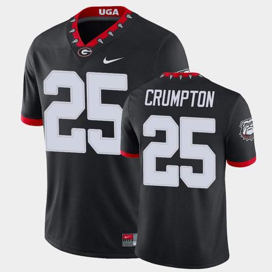 Georgia Bulldogs #25 Ahkil Crumpton Black College Football Alternate Game Jersey