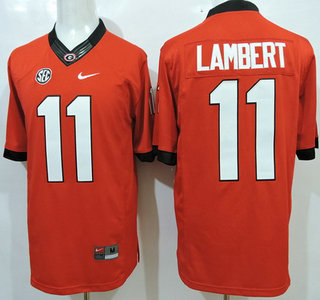 Georgia Bulldogs #11 Greyson Lambert Red 2015 College Football Limited Jersey