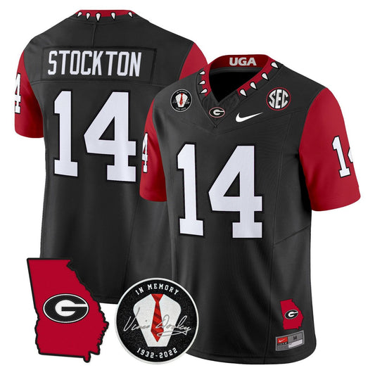Gunner Stockton Jersey #14 Georgia Bulldogs 2025 Limited Stitched Black