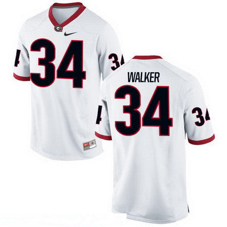 Georgia Bulldogs #34 Herschel Walker White Stitched College Football 2016 NCAA Jersey