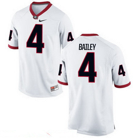 Georgia Bulldogs #4 Champ Bailey White Stitched College Football 2016 NCAA Jersey