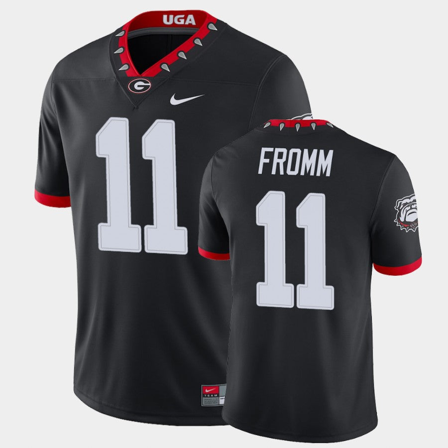 Georgia Bulldogs #11 Jake Fromm Black College Football Alternate Game Jersey