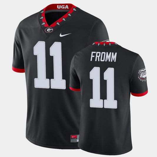 Georgia Bulldogs #11 Jake Fromm Black College Football Alternate Game Jersey