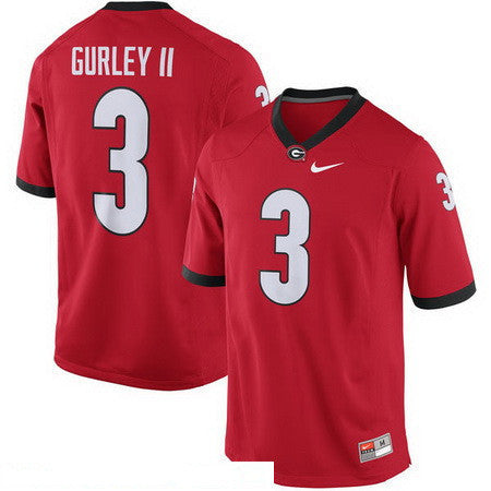 Georgia Bulldogs #3 Todd Gurley II Red Stitched College Football 2016 NCAA Jersey