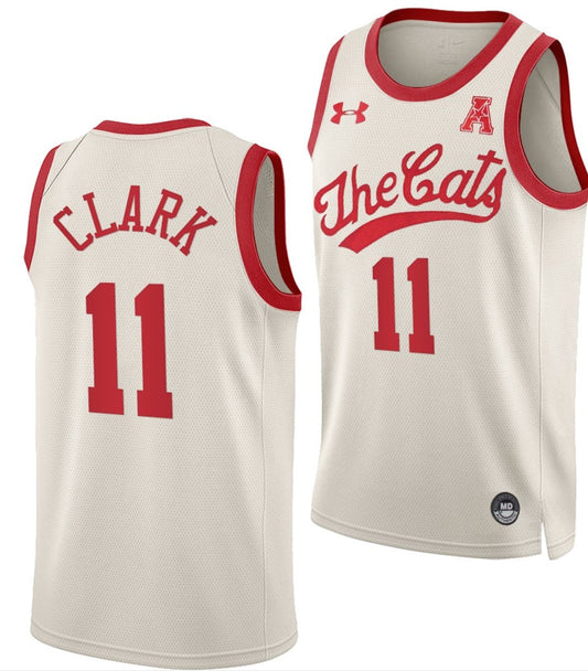 Gary Clark Jersey Cincinnati Bearcats College Basketball White Throwback 70s #11