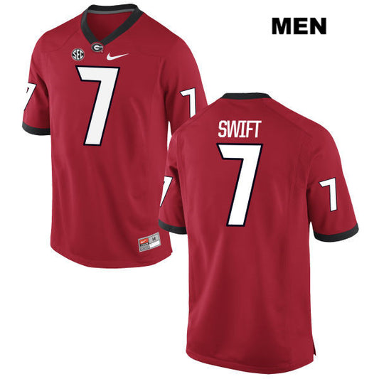 Georgia Bulldogs #7 DAndre Swift Red Stitched NCAA College Football Jersey
