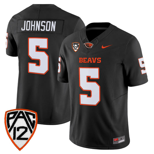 Gabarri Johnson Jersey #5 Oregon State Beavers 2025 Limited Stitched Black