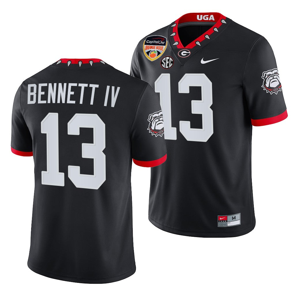 Georgia Bulldogs #13 Stetson Bennett IV 2021 Orange Bowl Black College Football Jersey