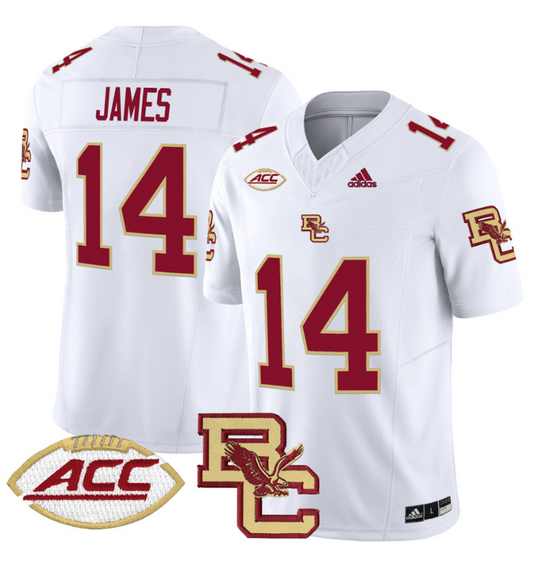 Grayson James Jersey #14 Boston College Eagles 2024 Stitched White
