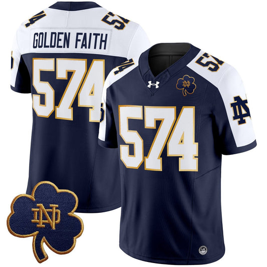 Golden Faith Jersey #574 Notre Dame 2025 Vapor Limited V3 Stitched Alter