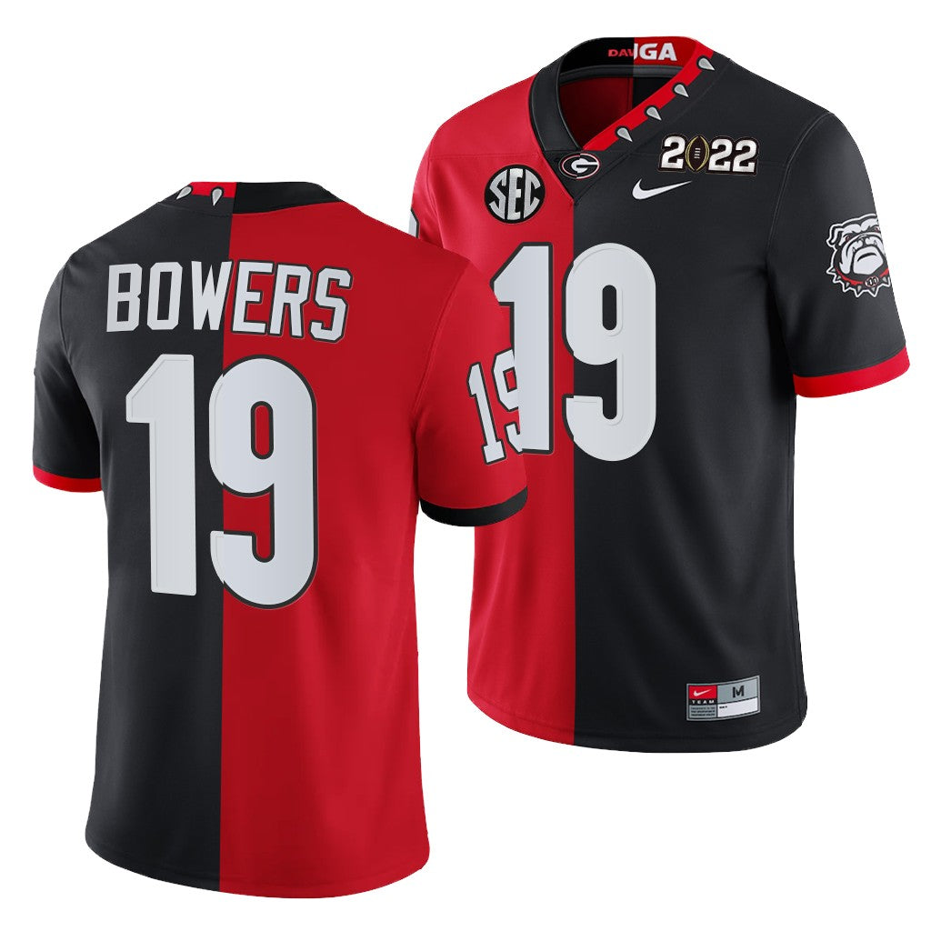 Georgia Bulldogs #19 Brock Bowers 2022 National Championship Jersey Black
