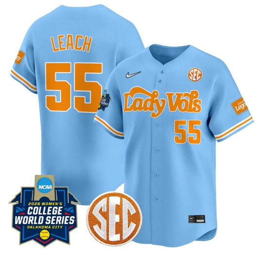 Gabby Leach Jersey #55 Tennessee Vols Softball 2026 World Series