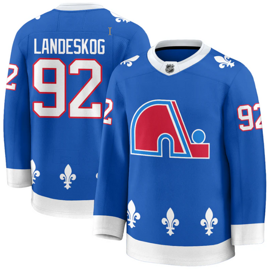 Gabriel Landeskog Jersey #92 Colorado Honour Quebec Nordiques Stitched