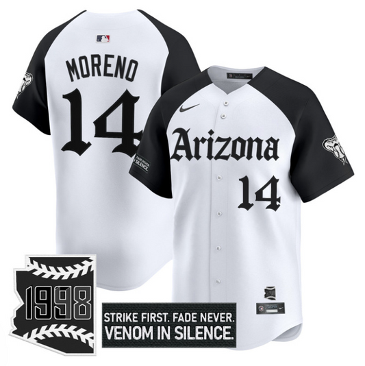 Gabriel Moreno Jersey #14 Arizona Diamondbacks Gothic Desert Fang Edition
