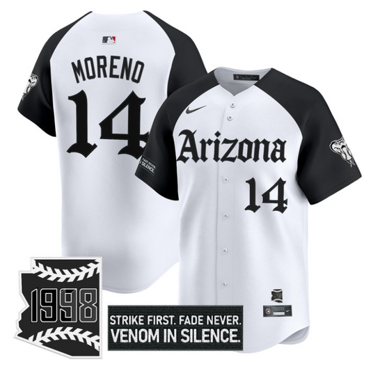 Gabriel Moreno Jersey #14 Arizona Diamondbacks Gothic Desert Fang Edition