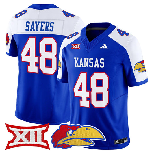 Gale Sayers Jersey #48 Kansas Jayhawks 2025 Vapor Limited Stitched Royal Alter