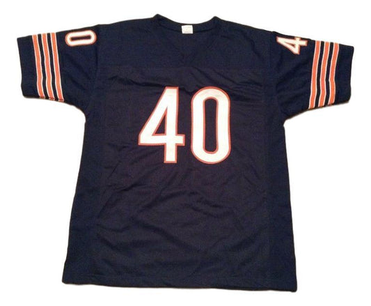 Gale Sayers Jersey #40 Custom Unsigned Football Stitched Blue
