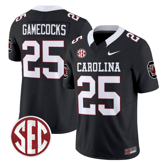 Gamecocks Jersey #25 Carolina 1980 Throwback Rebrand 2026 Stitched Black