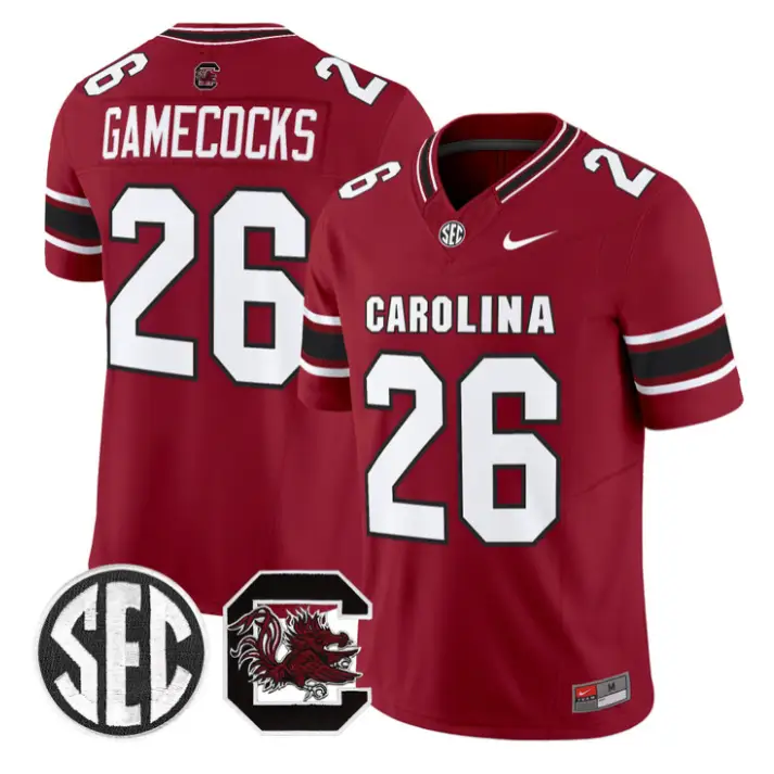 Gamecocks Jersey #26 South Carolina Gamecocks 2026 Stitched