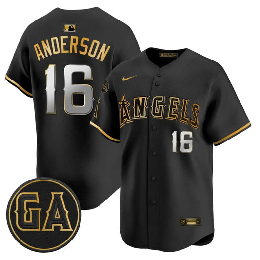 Garret Anderson Jersey #16 Angels Garret Anderson Tribute Stitched