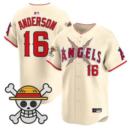 Garret Anderson Jersey #16 Los Angeles Angels One Piece Premier Stitched