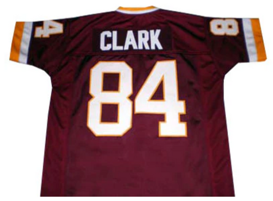 Gary Clark Jersey Washington Redskins Custom Throwback Football Burgandy
