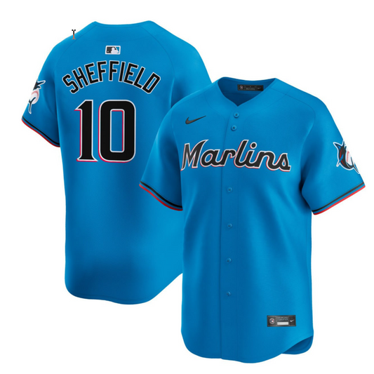 Gary Sheffield Miami Marlins Blue Alternate Vapor Limited Jersey - All Stitched