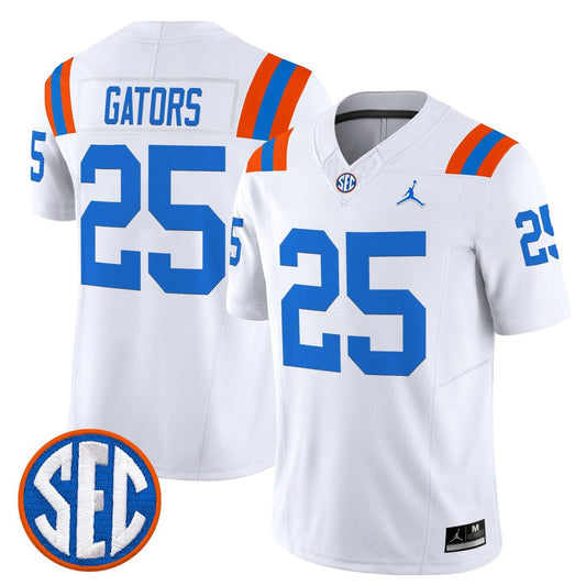 Gators Jersey #25 Florida Gators 1960s Throwback Vapor Limited White