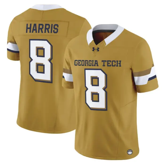 Gavin Harris Jersey #8 Georgia Tech Yellow Jackets 2026 Limited Stitched