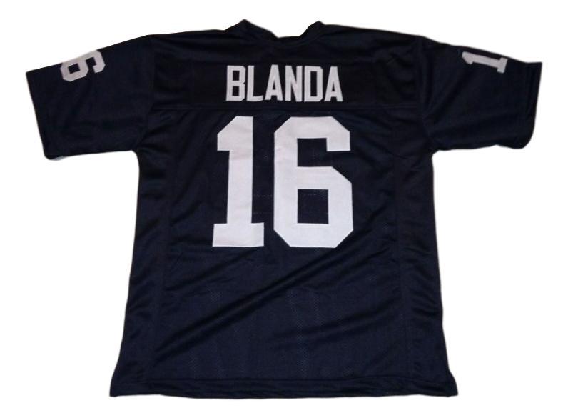 George Blanda Jersey #16 Custom Unsigned Football Stitched Black