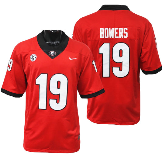 Georgia Bulldogs Brock Bowers Jersey #19 College Football Game Red