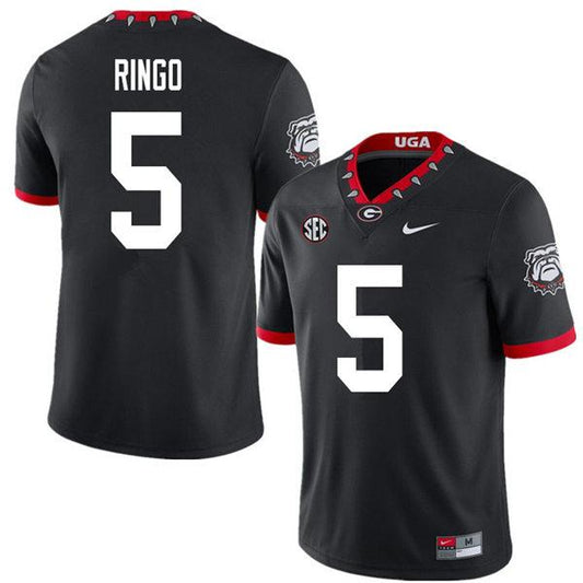 Georgia Bulldogs Kelee Ringo Jersey #5 College Football Game Black Alternative