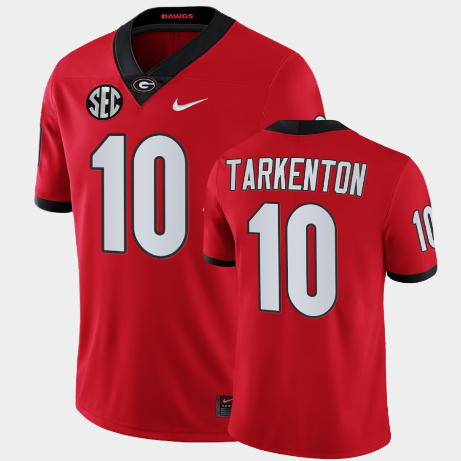 Georgia Bulldogs #10 Fran Tarkenton Red College Football Alumni Jersey