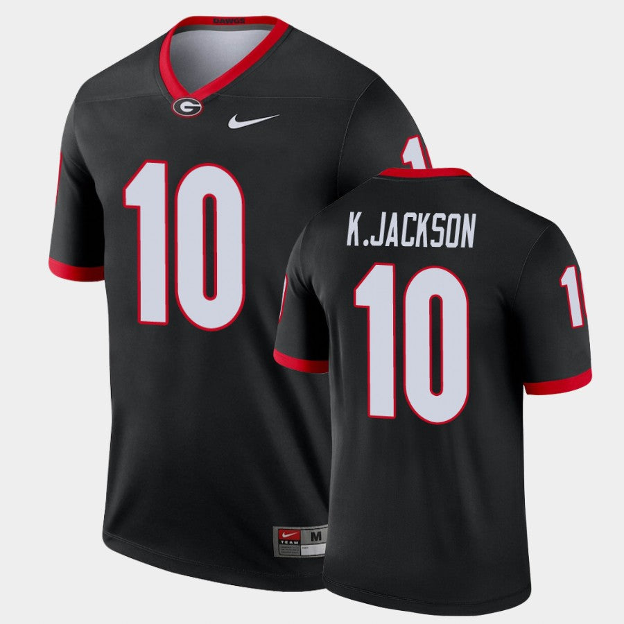 Georgia Bulldogs #10 Kearis Jackson Black Legend Alternate Jersey