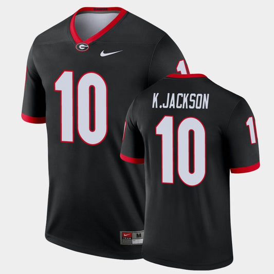 Georgia Bulldogs #10 Kearis Jackson Black Legend Alternate Jersey