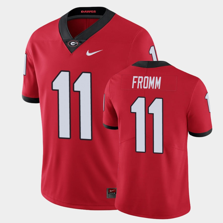 Georgia Bulldogs #11 Jake Fromm Red Limited Jersey