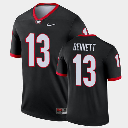 Georgia Bulldogs #13 Stetson Bennett Black Legend Alternate Jersey