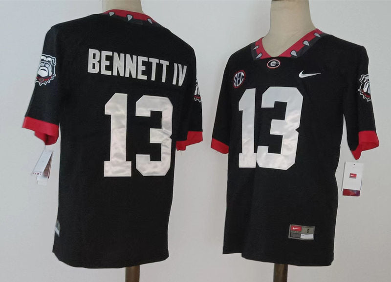 Georgia Bulldogs #13 Stetson Bennett IV NCAA Football Jersey Black New