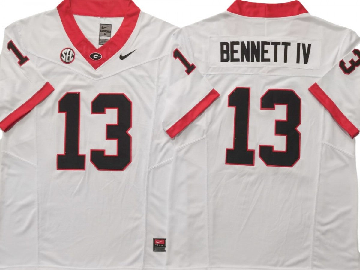 Georgia Bulldogs #13 Stetson Bennett Vapor F.U.S.E. Limited Jersey White