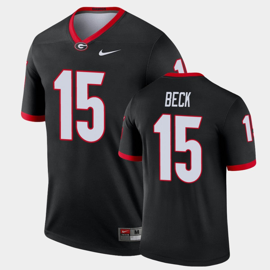 Georgia Bulldogs #15 Carson Beck Black Legend Alternate Jersey