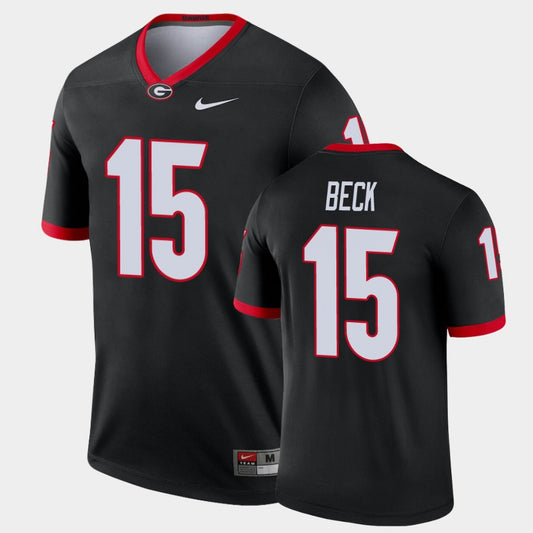 Georgia Bulldogs #15 Carson Beck Black Legend Alternate Jersey