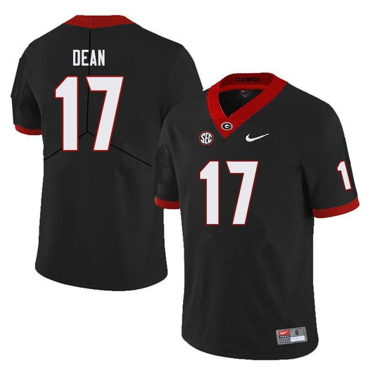 Georgia Bulldogs #17 Nakobe Dean Game NCAA College Football Jersey Black