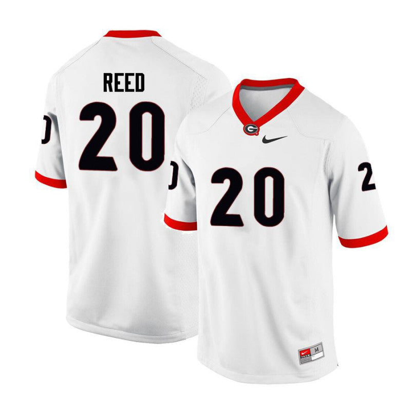Georgia Bulldogs #20 J.R. Reed College Football Jersey White
