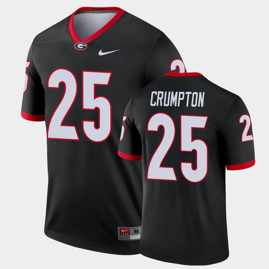 Georgia Bulldogs #25 Ahkil Crumpton Black Legend Alternate Jersey