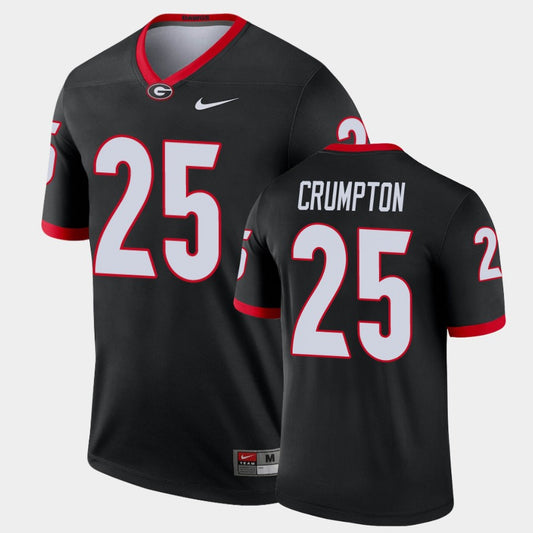 Georgia Bulldogs #25 Ahkil Crumpton Black Legend Alternate Jersey
