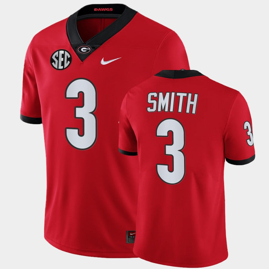 Georgia Bulldogs #3 Roquan Smith Red College Football Alumni Jersey