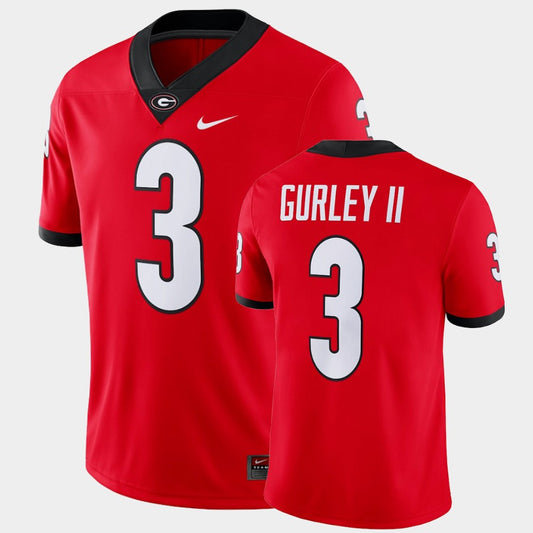 Georgia Bulldogs #3 Todd Gurley II Red Game College Football Jersey