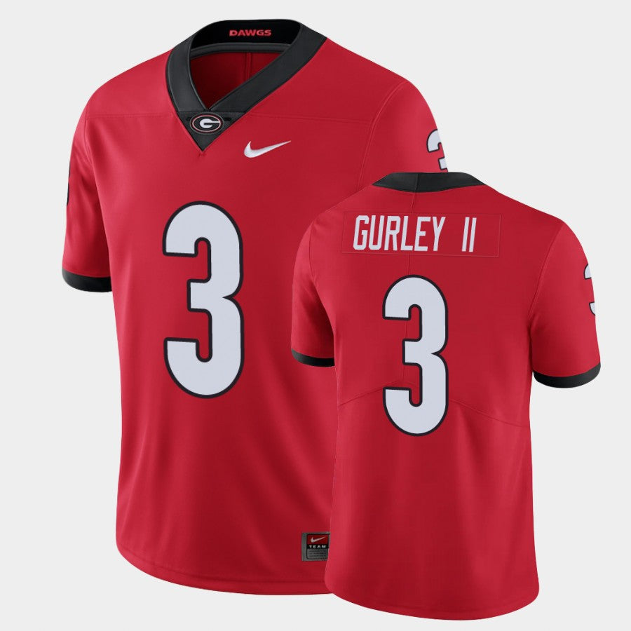 Georgia Bulldogs #3 Todd Gurley II Red Limited Jersey