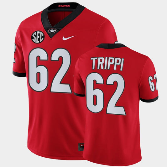 Georgia Bulldogs #62 Charley Trippi Red College Football Alumni Jersey