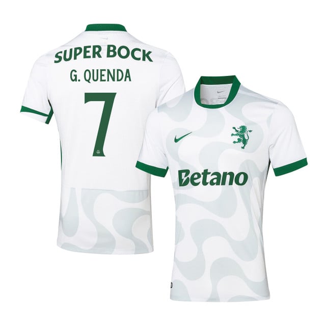 Geovany Quenda 7 Sporting CP 2025-26 Third Match Jersey – White